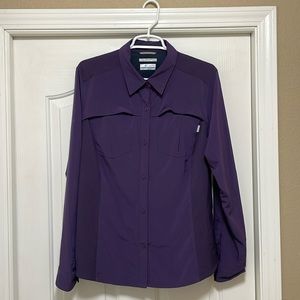 Purple XL Columbia Omnishade Outdoor shirt